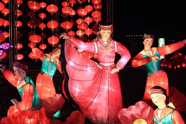 Lyktor för mitten av hösten festival i hong kong — Stockfoto