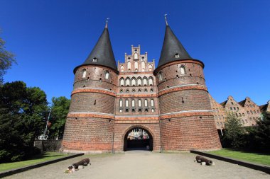 lubeck Ortaçağ holstentor kapısı