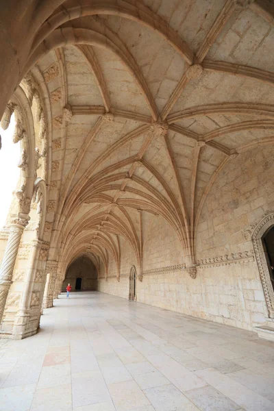 Lisabon Portugalsko Února 2020 Interiér Kláštera Jernimos Světového Dědictví Unesco — Stock fotografie