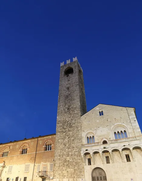 Nattutsikt Över Brescia Gamla Katedralen Italien Unesco Världsarv — Stockfoto