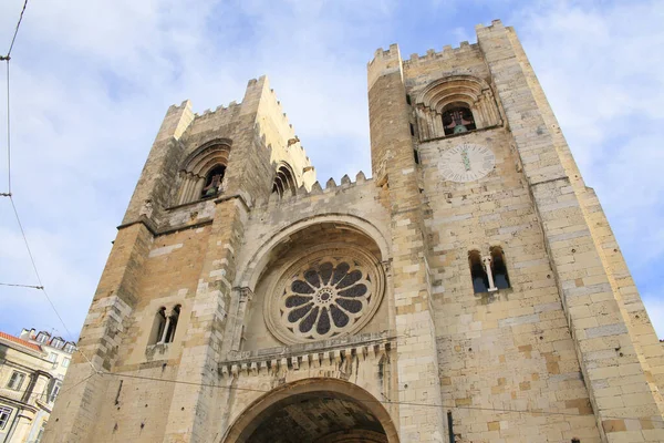 Historische Kathedraal Van Lissabon Oude Stad Portugal — Stockfoto