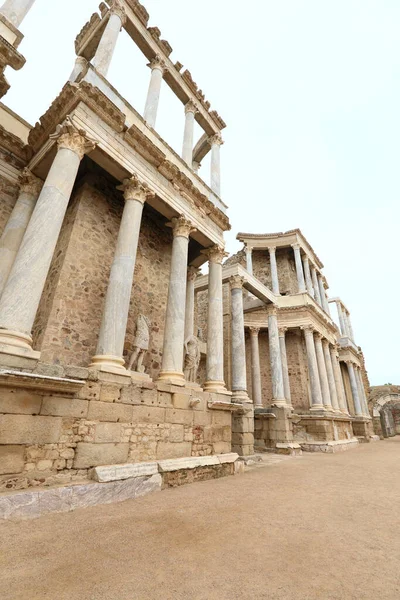 スペインメリダ古代ローマ劇場の歴史的遺跡 — ストック写真