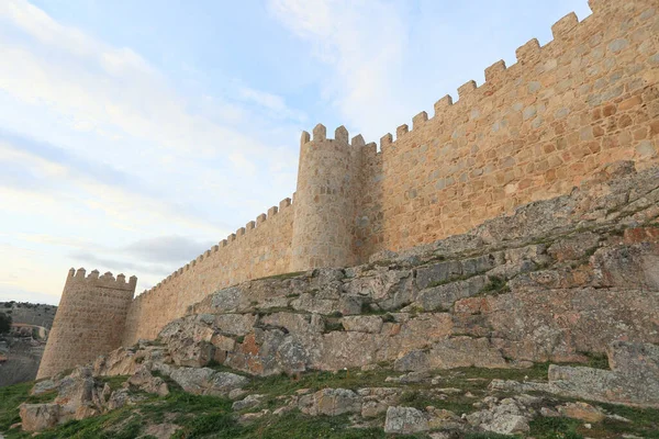 Starobylé Zříceniny Města Avila Španělsko — Stock fotografie