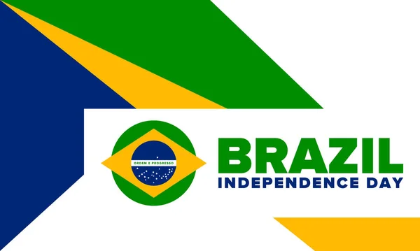 Dia Independência Brasil Feriado Nacional Feliz Design Dia Liberdade Comemore —  Vetores de Stock