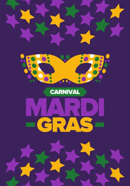 Karneval Der Kulturen New Orleans Dicker Dienstag Traditionelles Volksfest Mit — Stockvektor
