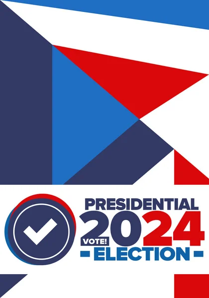 Presidentvalet 2024 Usa Omröstning Den November Usas Valkampanj Gör Ditt — Stock vektor