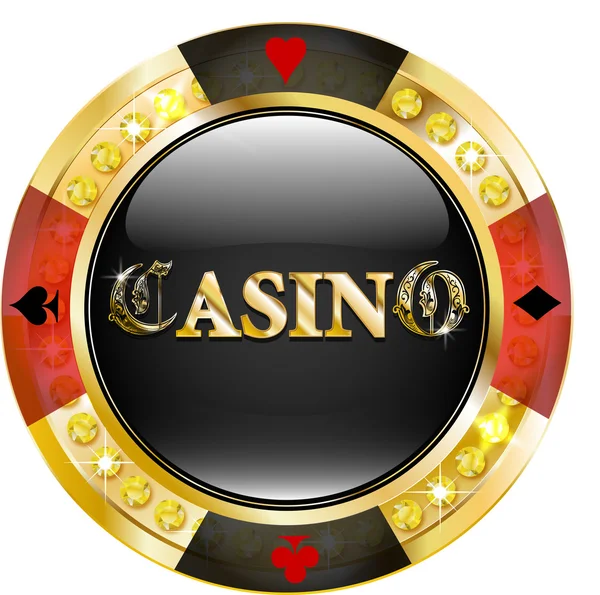 Casino çip — Stok Vektör