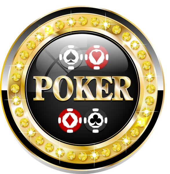 Banner de Poker — Vector de stock