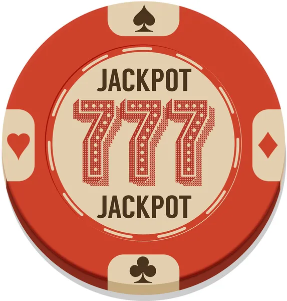 Векторная иллюстрация чипа казино — стоковый вектор