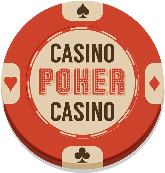 Chip de Poker. — Vetor de Stock