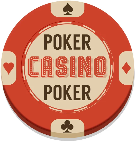 Chip de Poker. — Vector de stock