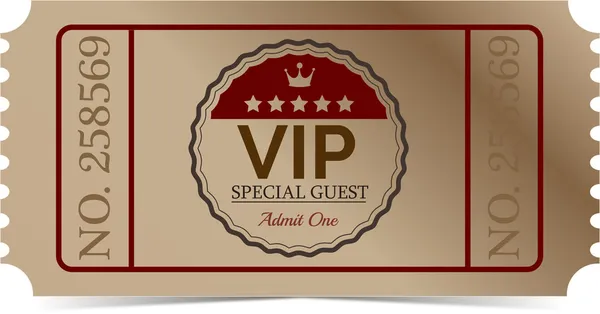 Vip ticket. Casino. — Stock vektor