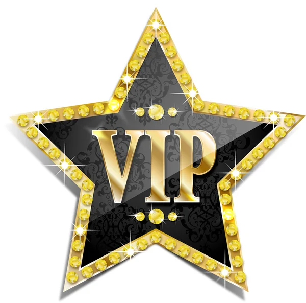 Vip avec des diamants — Image vectorielle