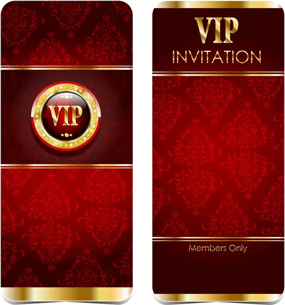 Elegant template luxury vip invitation — Stockvector