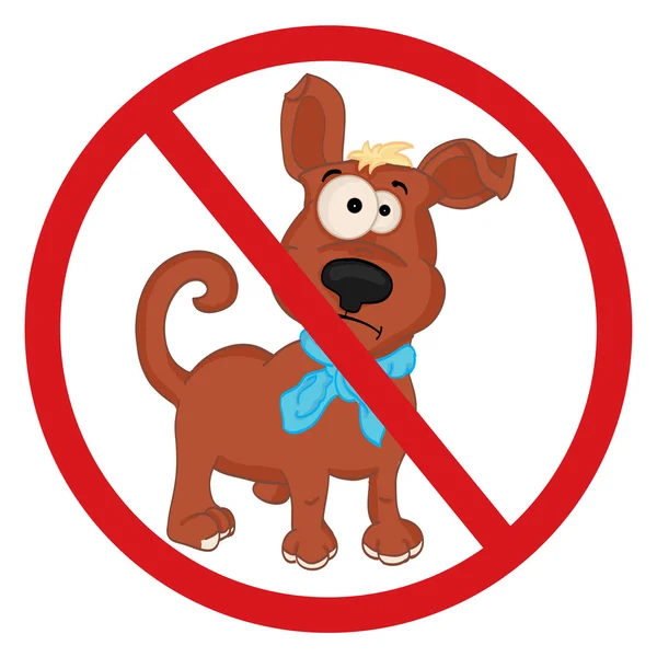 I cani non sono ammessi — Vettoriale Stock