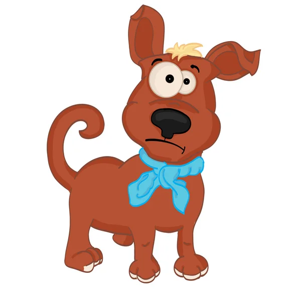 茶色の犬 — ストックベクタ