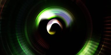 Parlayan neon ışıkları. Parlak sunum tasarım şablonu. Fotoğraf makinesi konsepti. Soyut arkaplan. Dönen ışık ışınları. Hareketli kavramsal duvar kağıdı. Grafik dijital illüstrasyon. 