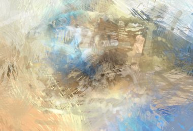 Soyut arkaplanda pürüzlü fırça darbeleri. Fırça boyası. Renkli boya darbeleri. Eşsiz duvar sanatı. Tuvaldeki modern sanat. Renkli çağdaş sanat eserleri.