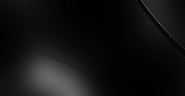 Siyah kıvrımlı yüzey. 3 boyutlu illüstrasyon. Soyut fütüristik geçmiş. Minimalist geometrik kapak tasarımı. Çarpık siyah çizgiler. Lüks dokuma duvar kağıdı. Zarif arkaplan.