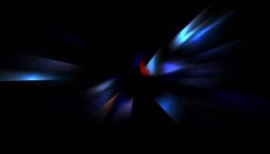 Parlayan ışıkları hareket ettirmenin havalı arka planı. Tasarımınız için canlı renkli bir portal şablonu. Işık ışınları ve hareket halindeki ışıldayan parçacıklar bir solucan deliği şekli oluşturuyor..