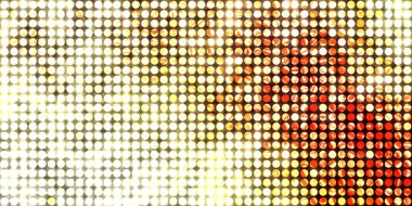 Parlayan ışıklar siyah arka planda parti izleri. Sahne veya stadyum ışıklarının dijital illüstrasyonu. Parlak desenli duvar kağıdı. Sahne ışıkları ile renkli ışıkların ihtişamlı arkaplanı.