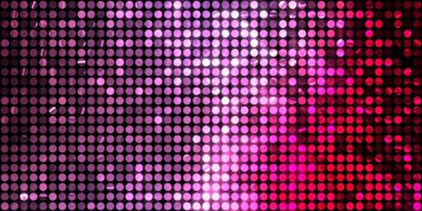 Parlayan ışıklar siyah arka planda parti izleri. Sahne veya stadyum ışıklarının dijital illüstrasyonu. Parlak desenli duvar kağıdı. Sahne ışıkları ile renkli ışıkların ihtişamlı arkaplanı.