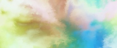 Modern fırça darbeleri. Poster, duvar sanatı, afiş, kart, kitap kapağı veya ambalaj için rahatlatıcı kompozisyonun yumuşak renkli çizimi. Pastel renklerle suluboya. 