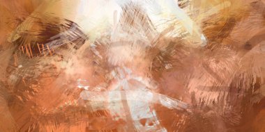 Soyut arkaplanda pürüzlü fırça darbeleri. Fırça boyası. Renkli boya darbeleri. Eşsiz duvar sanatı. Tuvaldeki modern sanat. Renkli çağdaş sanat eserleri.