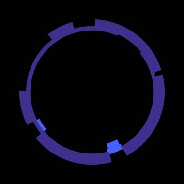 Fütürist dairesel gövde arayüzü elementi. Soyut çember geometrik arkaplan. Dijital teknolojinin grafiksel çizimi.