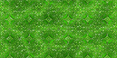 Renkli kumaş arka planında moda tarzında gümüş örgü süsü olan lüks, kusursuz bir şablon. Duvar kağıtları ve tekstil baskısı için tasarım. Lüks, ışıl ışıl metalimsi fantezi dokusu.