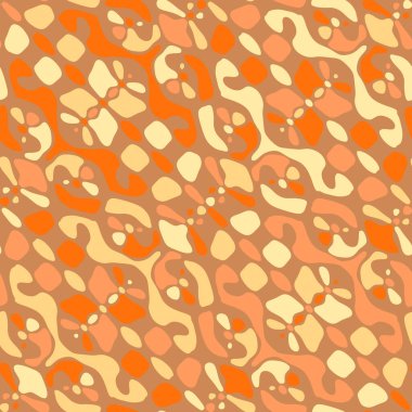 Yaratıcı karalama sanatı farklı şekil ve dokulara sahip kusursuz desen. Kolaj. Sanatsal arka plan. Soyut duvar kağıdı. Dekoratif hippi fayansları.