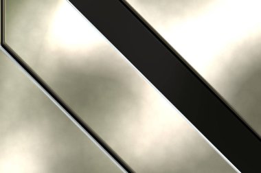 Üç boyutlu metalik doku. Uzay gemisi desenli yüzey. Aydınlık ve karanlık paneller. Fütürist soyut duvar kağıdı. Geometrik teknolojik yansıtıcı arkaplan.