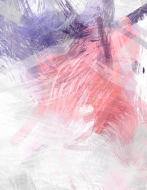 Soyut arkaplanda pürüzlü fırça darbeleri. Fırça boyası. Renkli boya darbeleri. Eşsiz duvar sanatı. Tuvaldeki modern sanat. Renkli çağdaş sanat eserleri.