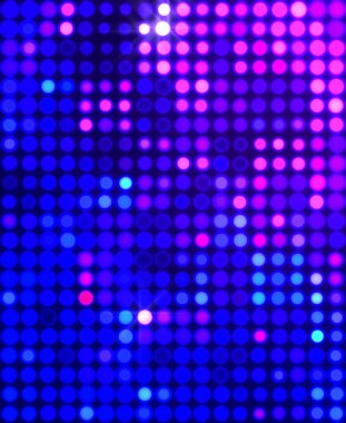 Parlak desenli duvar kağıdı. Sahne ışıkları olan renkli ışıkların ihtişamlı arkaplanı. Parlayan ışıklar siyah arka planda parti izleri. Sahne veya stadyum ışıklarının dijital illüstrasyonu. 