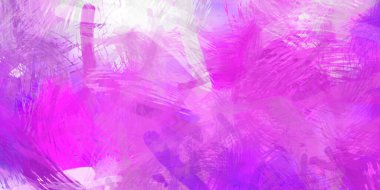 Soyut arkaplanda pürüzlü fırça darbeleri. Fırça boyası. Renkli boya darbeleri. Eşsiz duvar sanatı. Tuvaldeki modern sanat. Renkli çağdaş sanat eserleri.