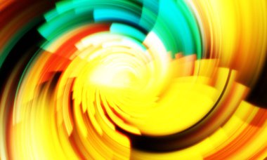 Dönen Işık gösterisi arka planı. Canlı renklerle donatılmış ruhani enerji girdabı. Renkli canlı hareket çizimi. Tanıtım geçmişi. Kutlama grafiği.