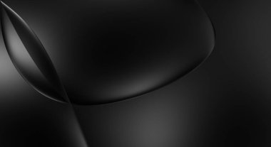 Web sitesi, poster, marka kimliği, broşür, sunum şablonu için lüks koyu bir arka plan. Dalgalı şekilli kaliteli tasarım. Dalgalanmalı soyut arkaplan. Pankart veya kapak tasarımı için dekorasyon.