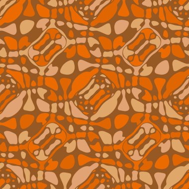 Yaratıcı karalama sanatı farklı şekil ve dokulara sahip kusursuz desen. Kolaj. Sanatsal arka plan. Soyut duvar kağıdı. Dekoratif hippi fayansları.