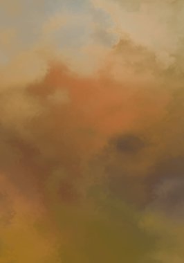 Modern fırça darbeleri. Poster, duvar sanatı, afiş, kart, kitap kapağı veya ambalaj için rahatlatıcı kompozisyonun yumuşak renkli çizimi. Pastel renklerle suluboya. 