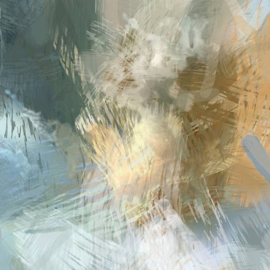 Soyut arkaplanda pürüzlü fırça darbeleri. Fırça boyası. Renkli boya darbeleri. Eşsiz duvar sanatı. Tuvaldeki modern sanat. Renkli çağdaş sanat eserleri.