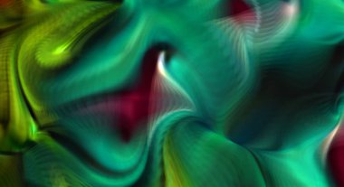 Hareketli girdapların soyut çizimi. Titreşimli renkli kıvrımların dönen akışı. Kıvrımlı ve kıvrımlı arka plan ve çizgiler. Garip duvar kâğıdı tasarımı. Dalgalanma arkaplanı.