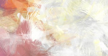 Soyut arkaplanda pürüzlü fırça darbeleri. Fırça boyası. Renkli boya darbeleri. Eşsiz duvar sanatı. Tuvaldeki modern sanat. Renkli çağdaş sanat eserleri.