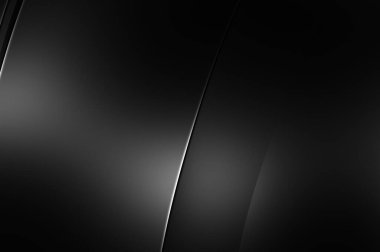 Siyah kıvrımlı yüzey. 3 boyutlu illüstrasyon. Soyut fütüristik geçmiş. Minimalist geometrik kapak tasarımı. Çarpık siyah çizgiler. Lüks dokuma duvar kağıdı. Zarif arkaplan.