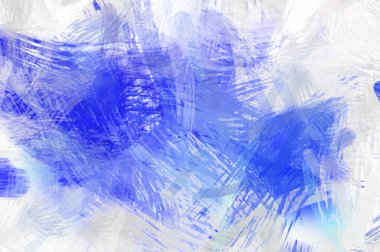 Soyut arkaplanda pürüzlü fırça darbeleri. Fırça boyası. Renkli boya darbeleri. Eşsiz duvar sanatı. Tuvaldeki modern sanat. Renkli çağdaş sanat eserleri.