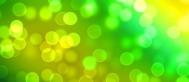 Kavramsal ışıklar duvar kağıdı. Güzel soyut çok renkli bokeh çemberleri parçacıklarla çevrili. Metninizi veya başlığınızı göstermek için boşluk ile odaklanmış olmayan canlı illüstrasyon. 