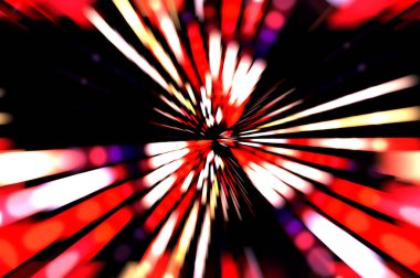 Siyah arkaplanda dönen ışık gösterisi. Lüks çizgiler. Parlak kıvrımlı duvar kağıdı. Uzay tüneli. Dönen ışık çemberi ya da maytap izi. Parlak konsept çizimi.