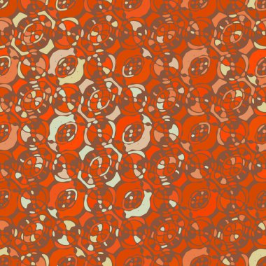 Yaratıcı karalama sanatı farklı şekil ve dokulara sahip kusursuz desen. Kolaj. Sanatsal arka plan. Soyut duvar kağıdı. Dekoratif hippi fayansları.