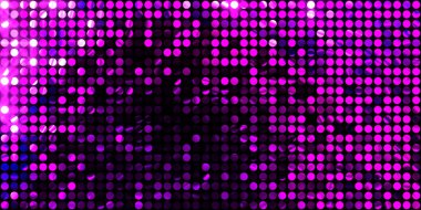 Parlayan ışıklar siyah arka planda parti izleri. Sahne veya stadyum ışıklarının dijital illüstrasyonu. Parlak desenli duvar kağıdı. Sahne ışıkları ile renkli ışıkların ihtişamlı arkaplanı.