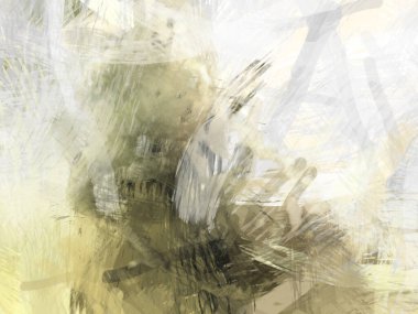 Soyut arkaplanda pürüzlü fırça darbeleri. Fırça boyası. Renkli boya darbeleri. Eşsiz duvar sanatı. Tuvaldeki modern sanat. Renkli çağdaş sanat eserleri.