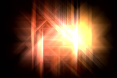 Parlak prizma arayüzü elementi. Soyut alevli geometrik arkaplan. Dijital teknolojinin grafiksel çizimi.